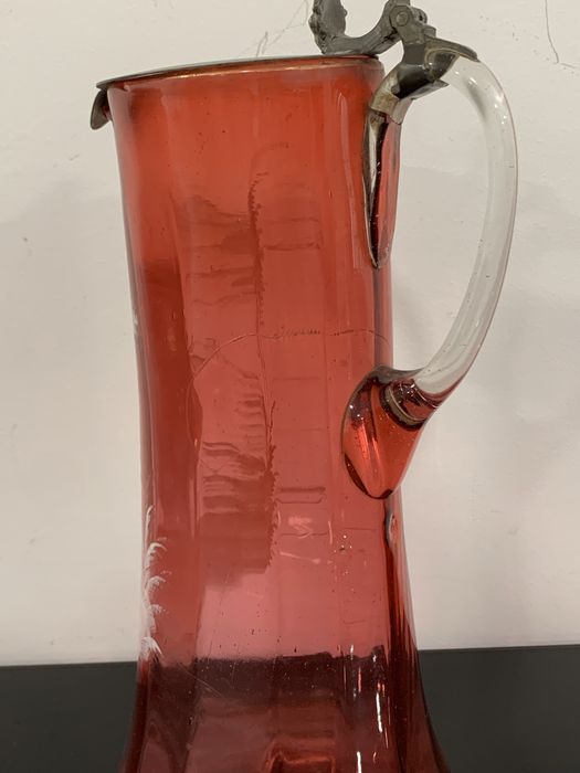 Grande jarro mary gregory. Sec. XIX