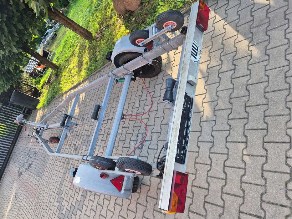 łódka motorówka przyczepa podłodziowa 1000 nelbach