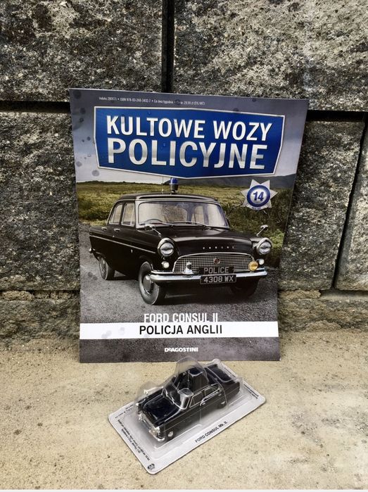 Prospekt-FORD CONSUL II-auta,model,wozy policyjne,kolekcja