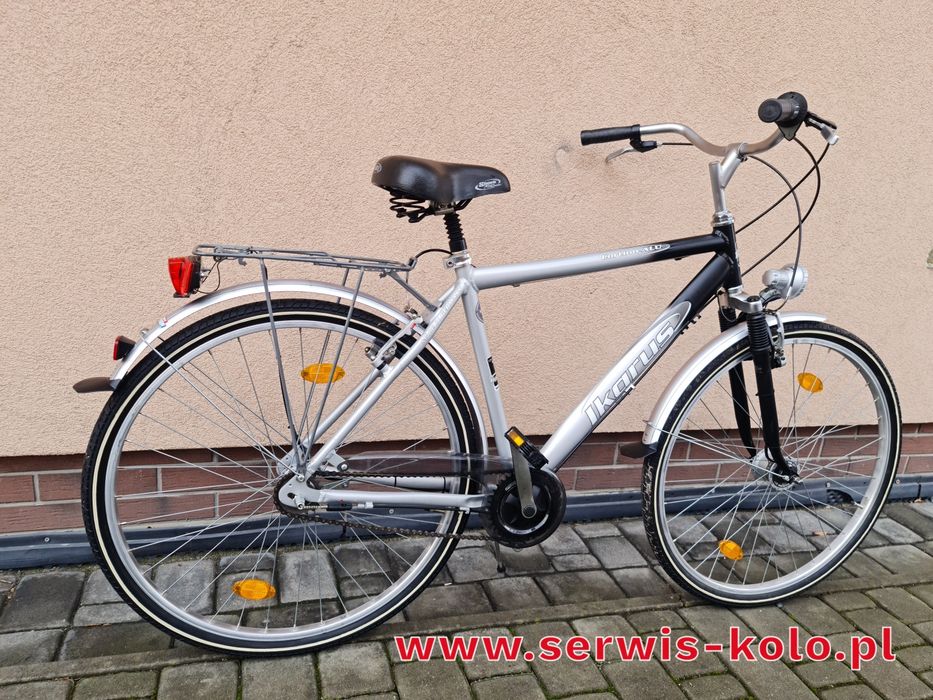 Rower męski miejski IKARUS koła 28 SHIMANO aluminium rabat WYSYŁKA