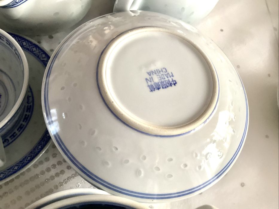 Chińska porcelana ryżowa zestaw obiadowy