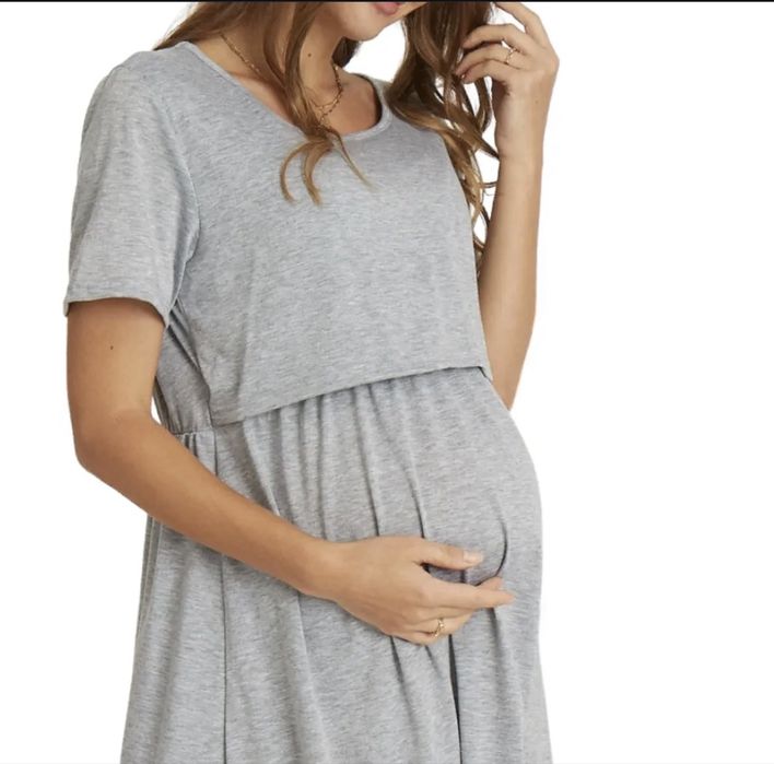 Бавовняна туніка для вагітних і годуючих мам VIENETTA