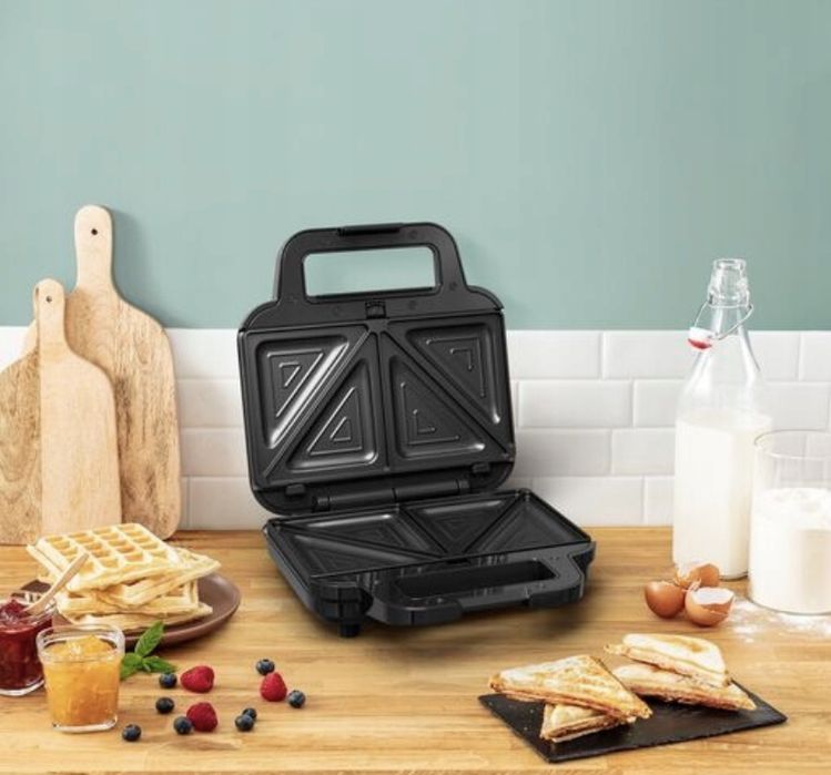 TEFAL 3w1 Opiekacz Gofrownica Toster Panini do Kanapek Zestaw Prezent