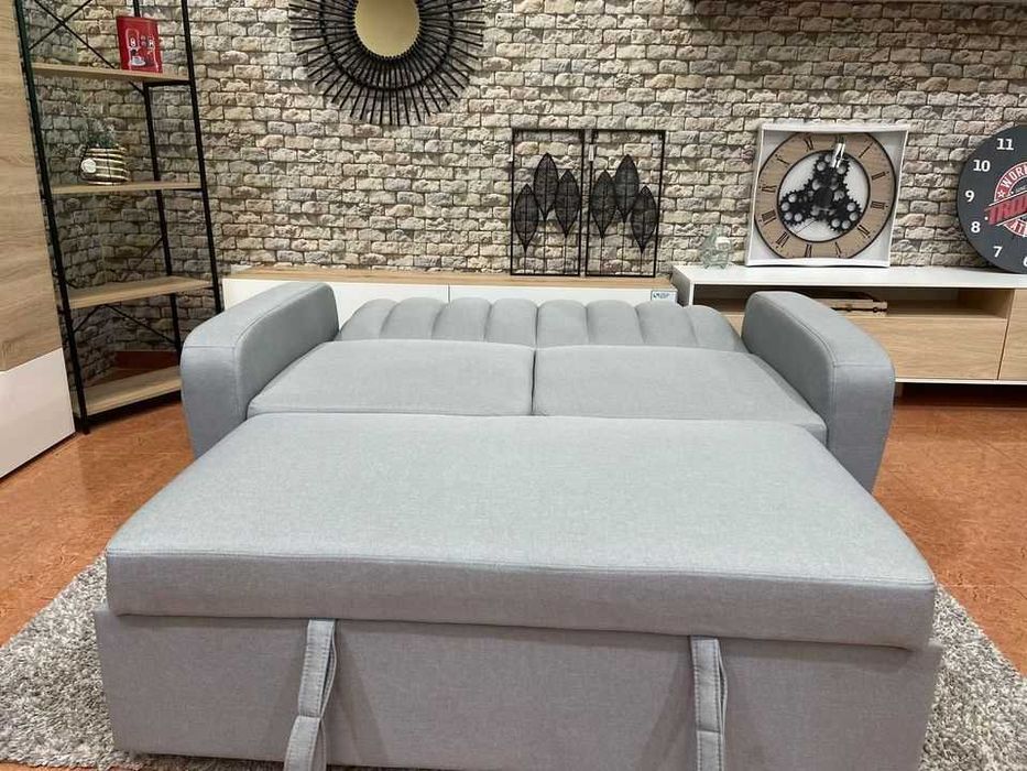 Sofa cama barato cinza com envio GRATIS