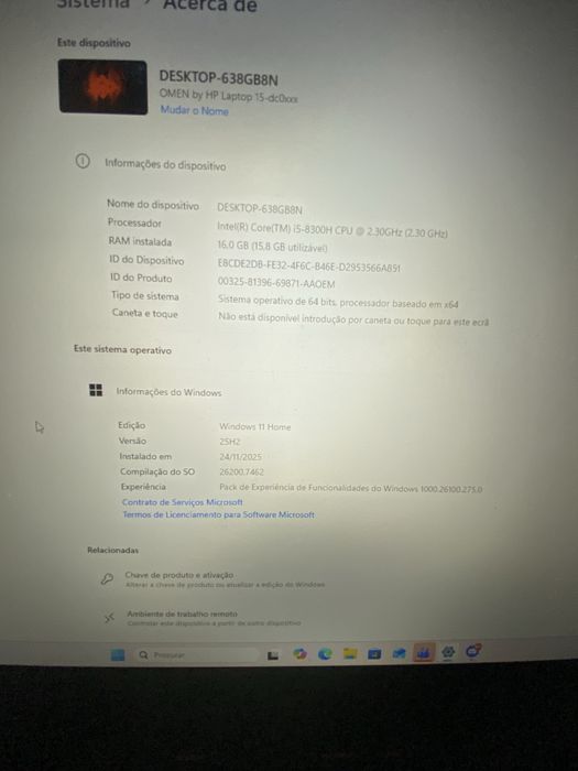 Troco ou vendo Omen 15