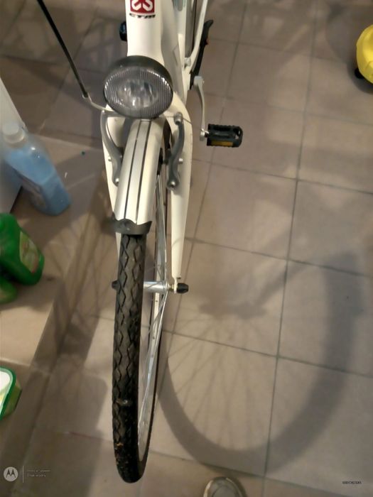Aluminiowa rama lekki bialy nowy rower damski miejski ctm 28