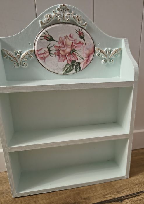 Półka decoupage dekoracja wnętrz