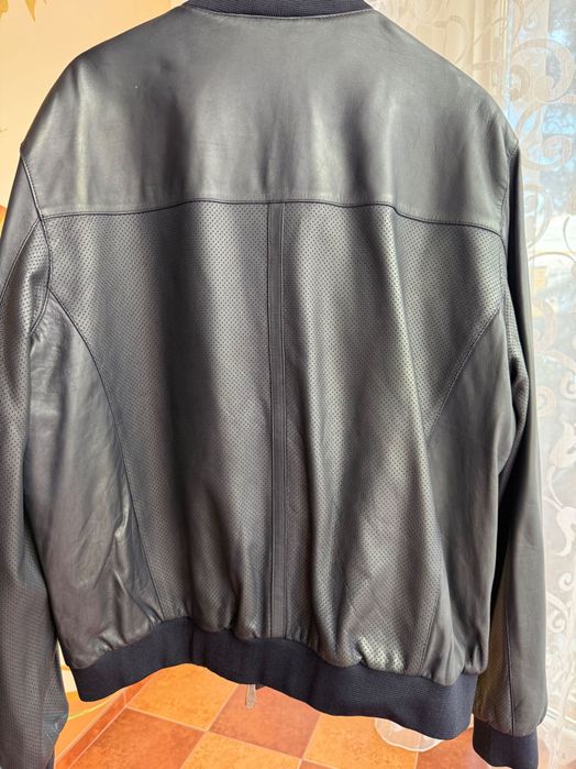 Чоловіча натуральна шкіряна куртка Philipp Plein