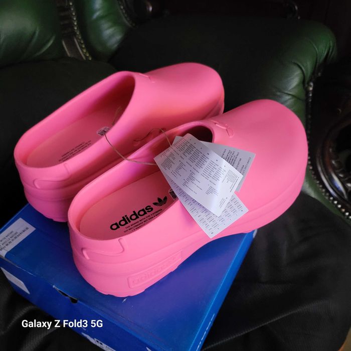 Adidas Mule klapki na koturnie