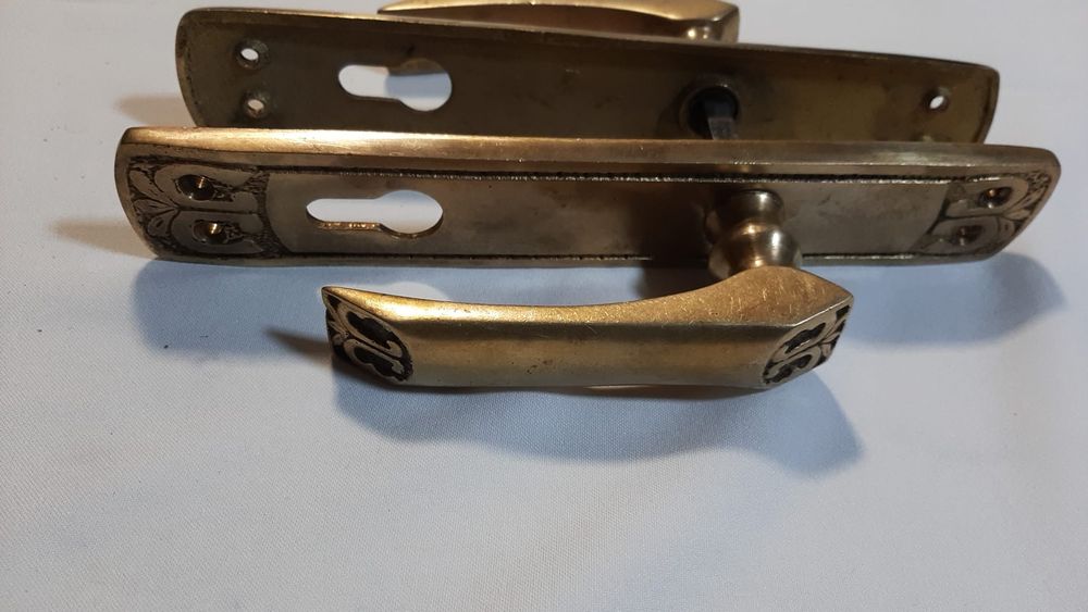 Klamka mosiężna zestaw