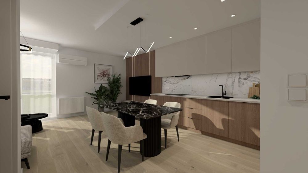 Nowe 4 pokojowe mieszkanie 82,1 m² - 2 balkony, klimatyzacja