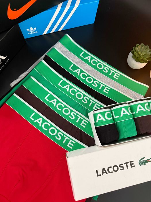 Чоловічі труси Лакоста мужское белье трусы 5шт 599грн