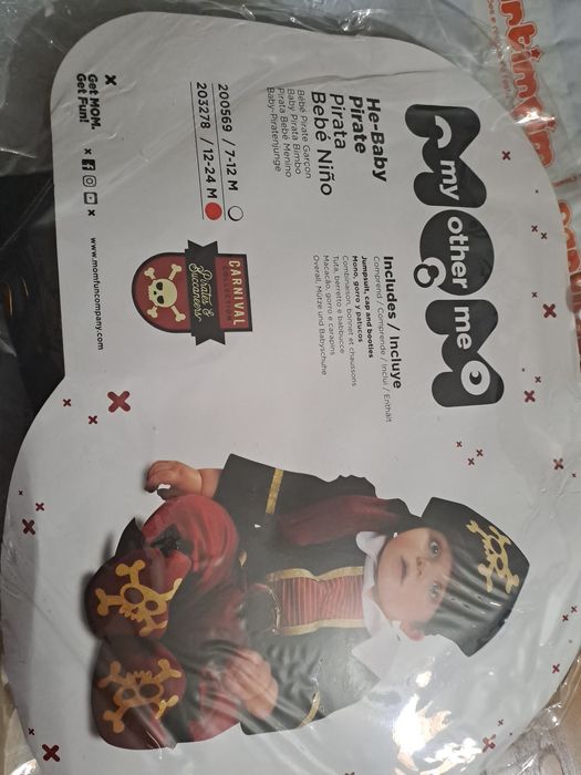 Fato carnaval para bebé-Pirata