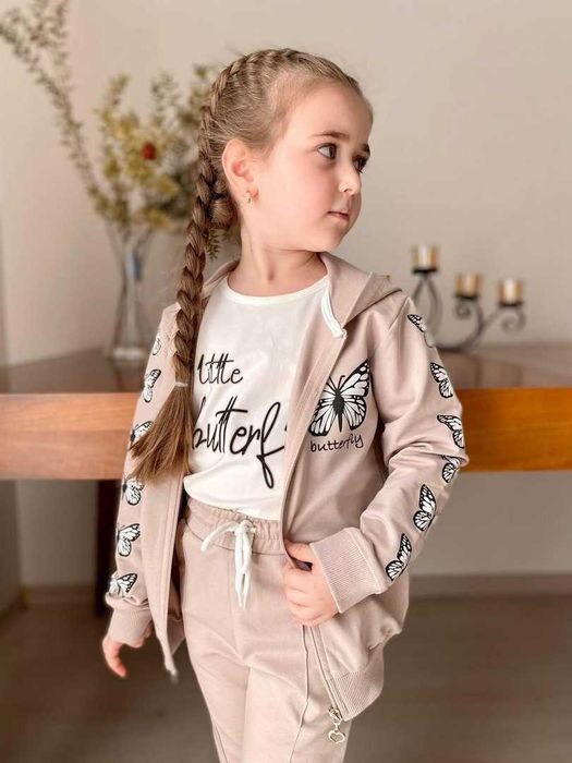 Bawełniany komplet, dres dla dziewczynki 98 - 140