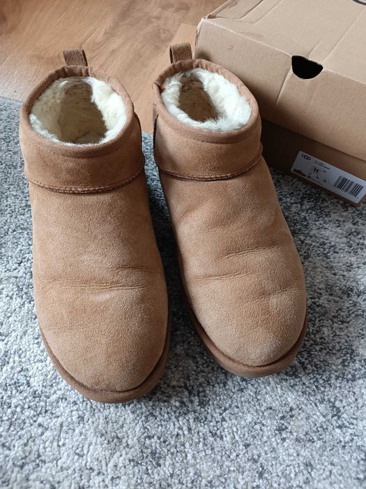 Botki Ugg 42, beżowe, skóra