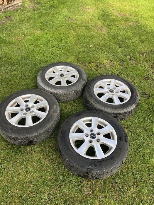 Felgi Aluminiowe Borbet Opony Zimowe Dunlop 15 5x108 Ford