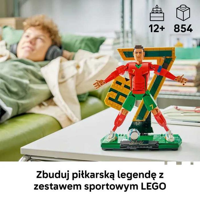 LEGO Editions Cristiano Ronaldo 43016 – 854 elementy, figurka CR7