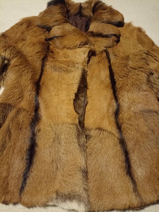 Futro naturalne vintage z kozy