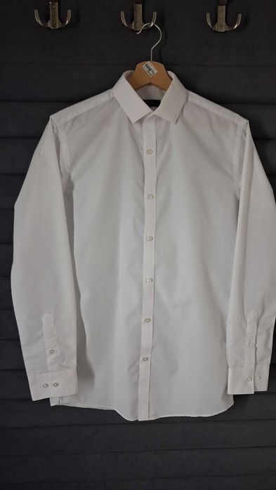 biała koszula slim fit 38