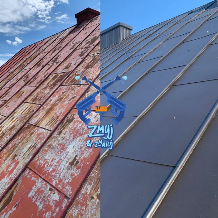 Mycie KOSTKI BRUKOWEJ czyszczenie i malowanie DACHÓW ELEWACJI