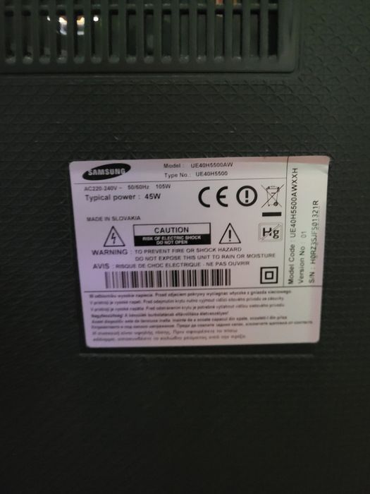 Samsung ue40h5500wa smart WiFi smart WiFi