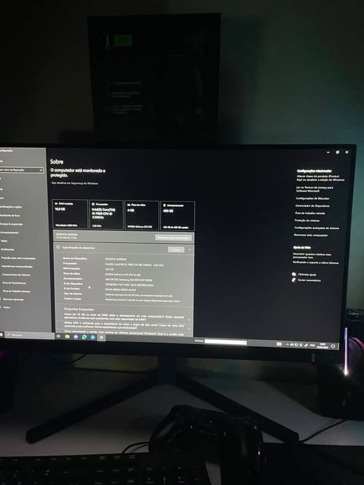 Torre gamer em otimo estado
