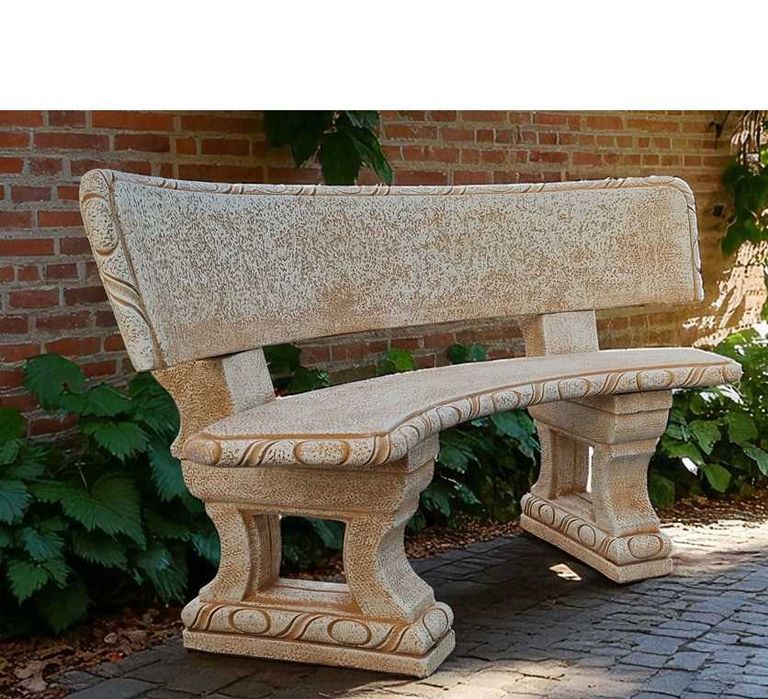 Ławka ogrodowa z oparciem łuk - Hiszpańska