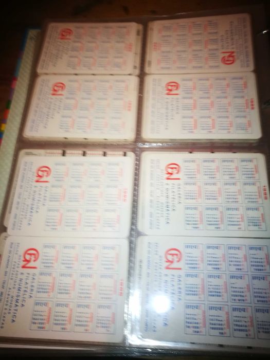 Calendários de futebol dos anos 80 a 1,50€ unidade