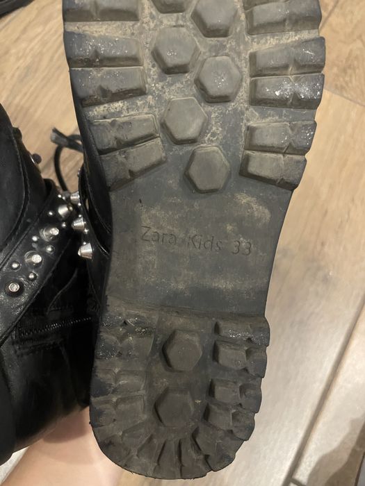 Botki kozaczki ZARA 33 kozaki buty jesienne zimowe czarne