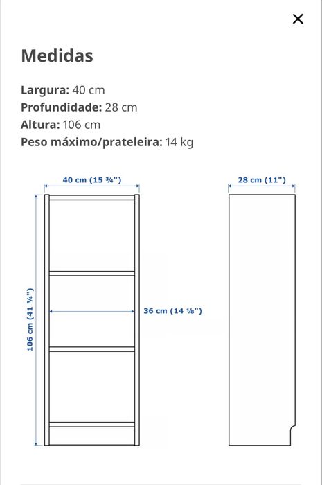Estante IKEA BILLY com porta