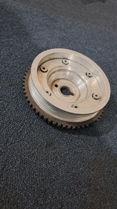Облегченный алюминевый шкив коленвала  ваз тюнинг автоспорт.