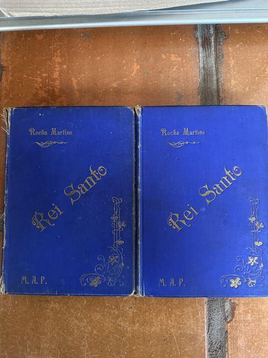 Conjunto 2 livros raros - Rei Santo de Rocha Martins