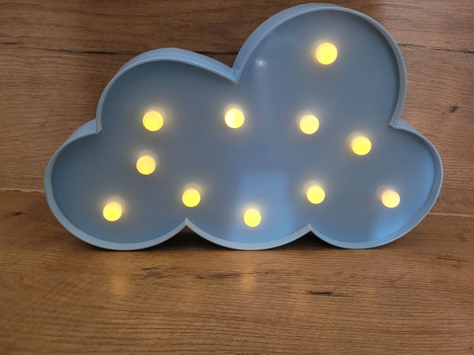 Lampka chmurka, do pokoju dziecięcego, na baterie