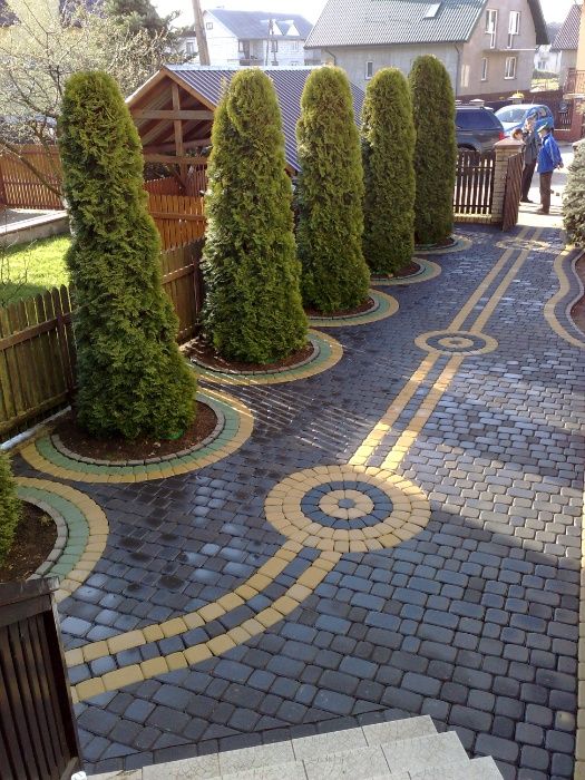 Układanie kostki polbruk, usługi budowlane