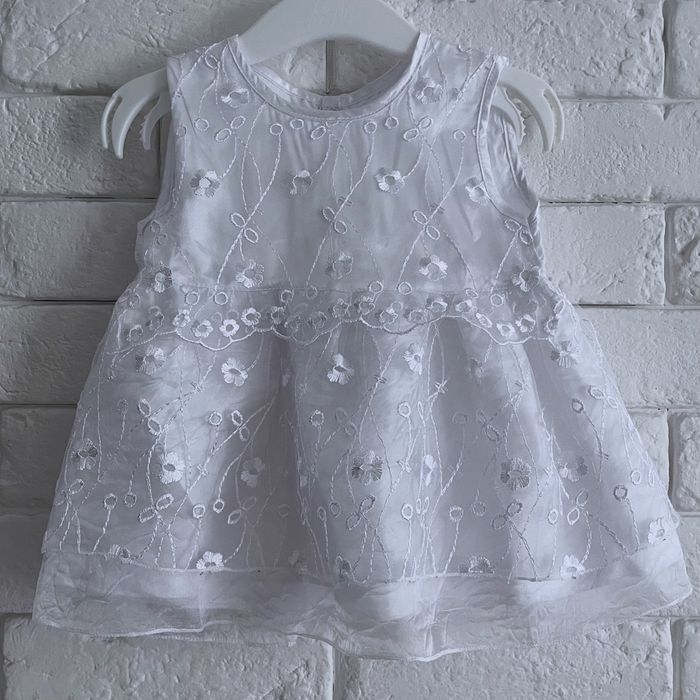 68cm sukienka wizytowa biała do chrztu, chrzest. Ubrana 1 raz.