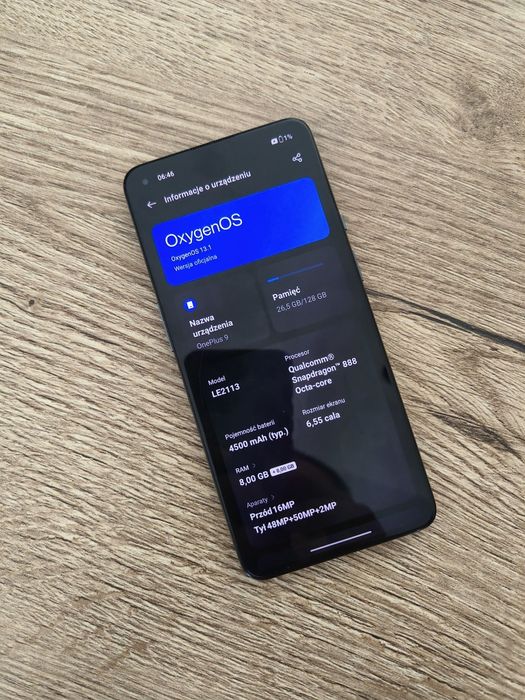 One plus 9  czarny