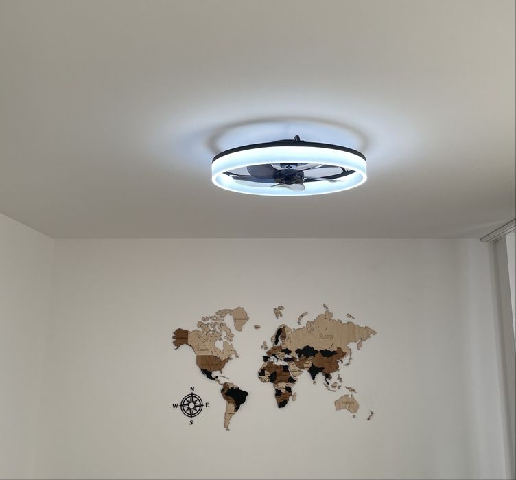 Lampa sufitowa z wentylatorem
