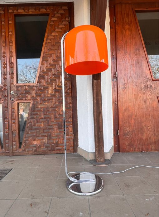 Guzzini lampa podlogowa Alvise. Projekt Luigi Massoni. Mid century