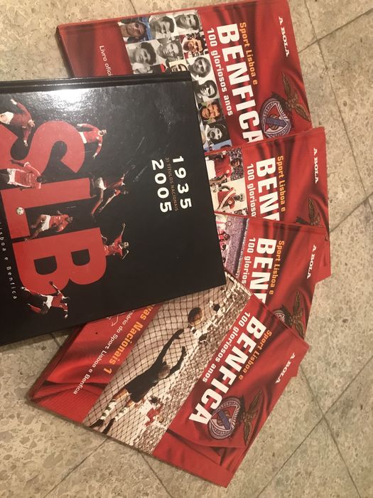 5 Livros Benfica Centenário Campeão Oficial