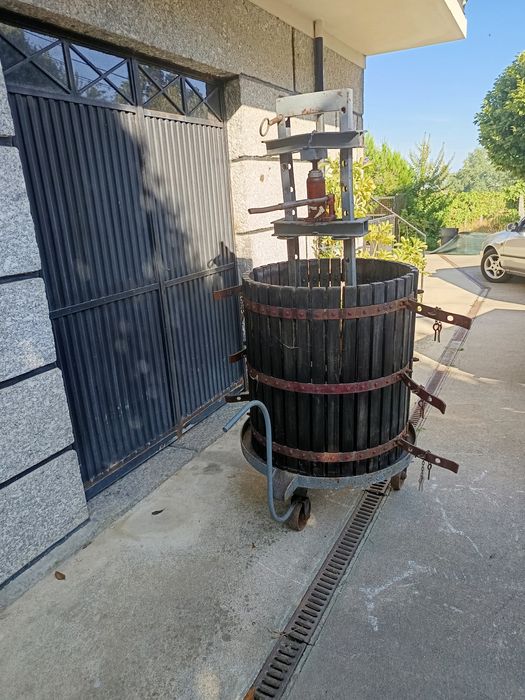 Prensa hidráulica vinho uvas