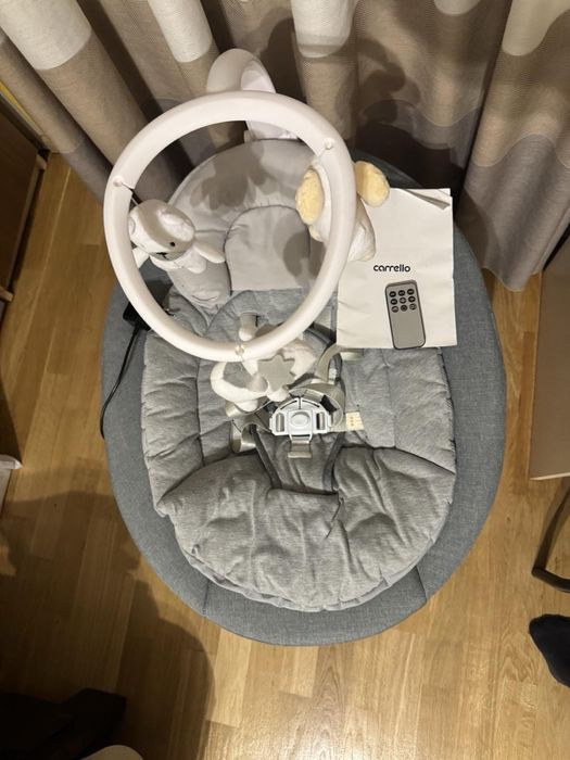 люлька-качалка CARRELLO Adora CRL-10305 Stone Grey заколисуючий центр