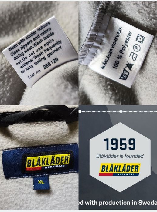 Blaklader 2XL флисовая рабочая кофта