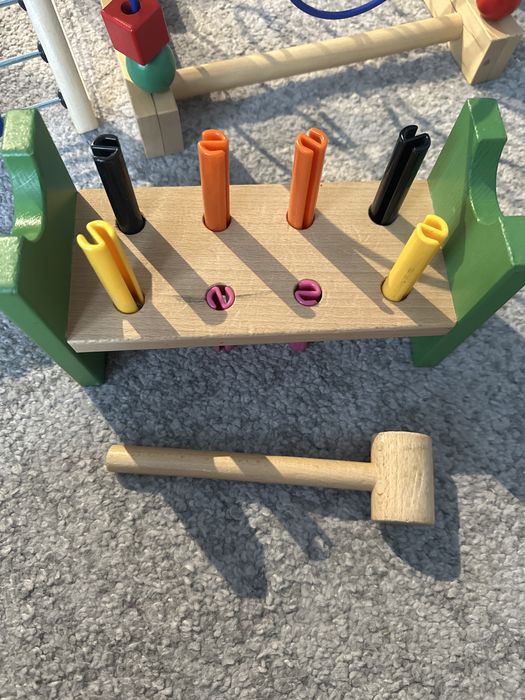 Zestaw drewnianych zabawek z ikea