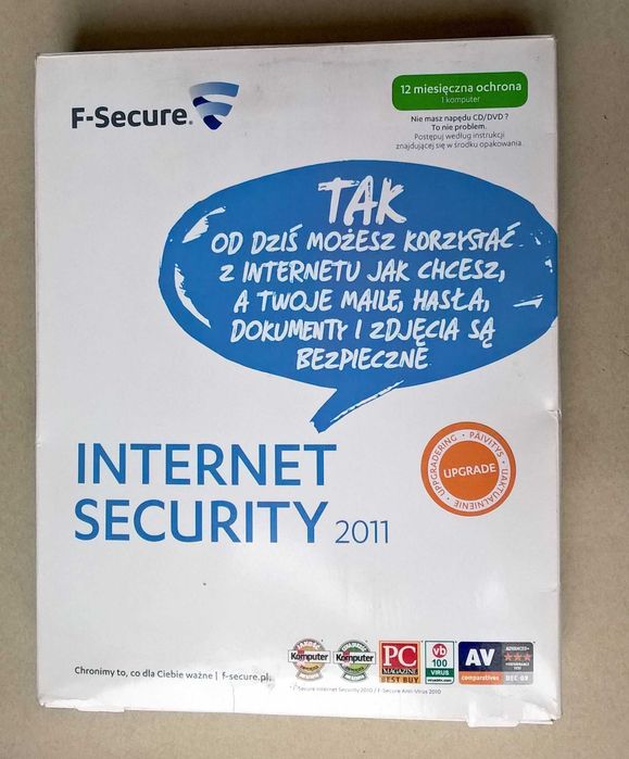 F-SECURE 2011 upgrade, antywirus dla kolekcjonerów retro-komputer.