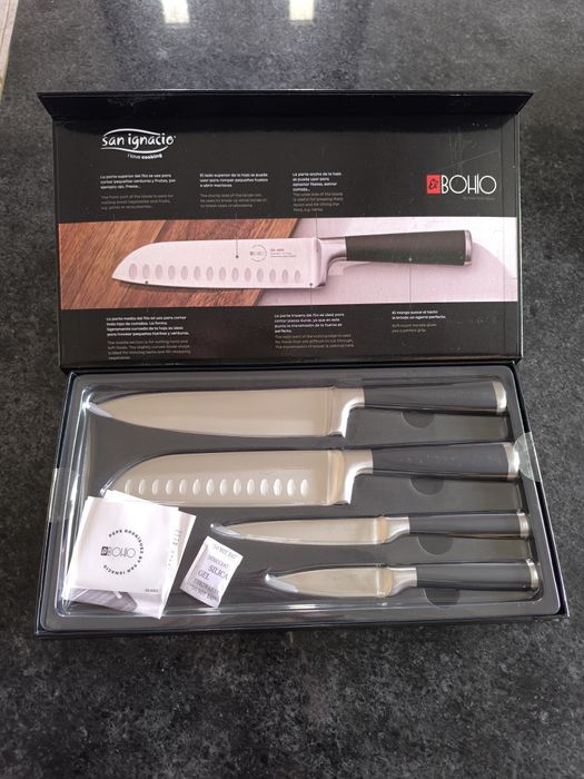 Conjunto 4 facas aço inox San Ignacio novas