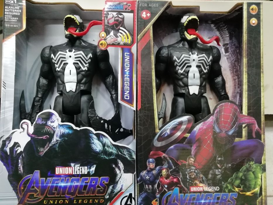 Фігурка герой Веном з язиком, 29 см, звук, світло