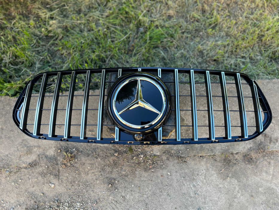 Решітка радіатора на mercedes gle  W167 w 167 19-22 г GT Panamericana