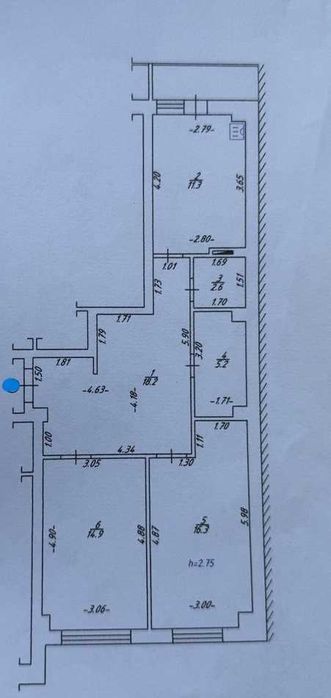 ‼️ЖК Садовий‼️ 2к квартира на середньому поверсі, 71 м², ВИГІДНА ЦІНА