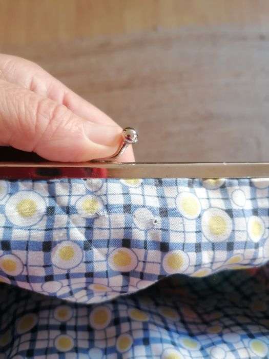 Bolsa forrada em tons de azul