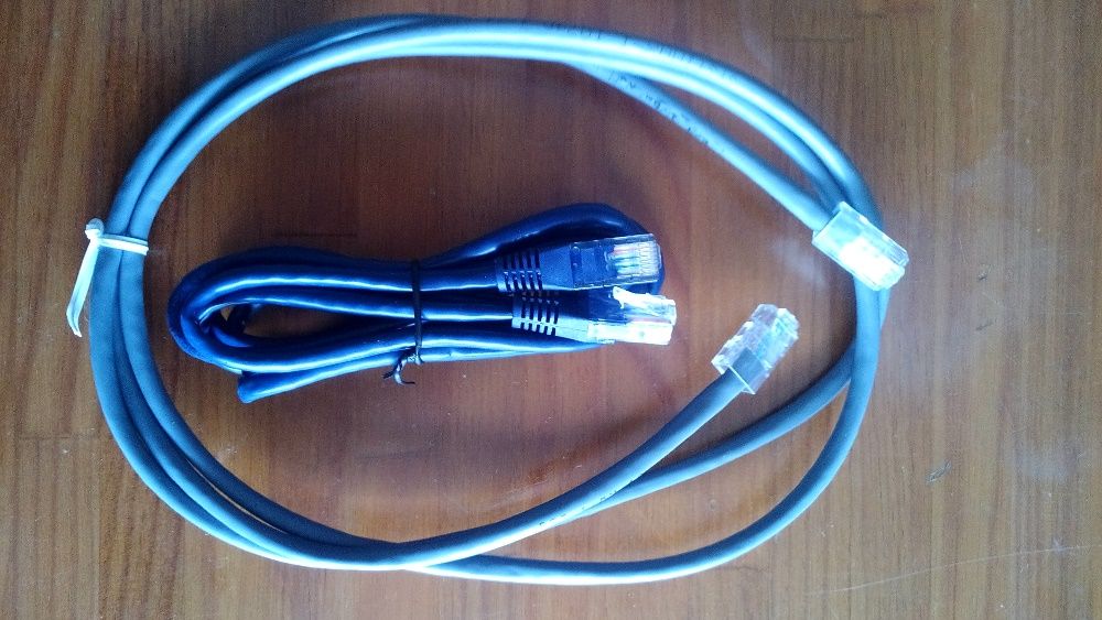 Cabo VGA com 2m outros cabos RJ45, Telefonicos, 21 pinos scart